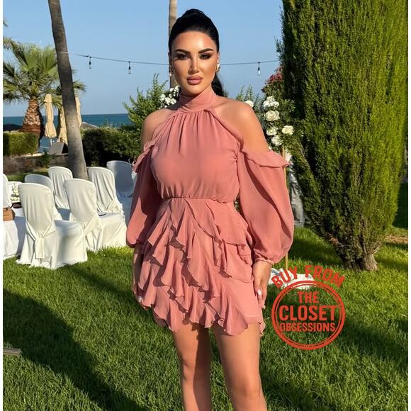 ZARA BLOGGER FAVE!!! High Collar Mini Dress NWT LAST ONE!!! - Picture 5 of 16